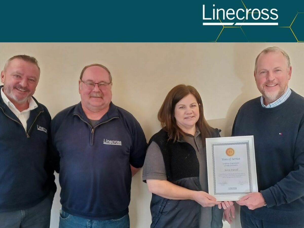 Karen celebrating 25 years at Linecross